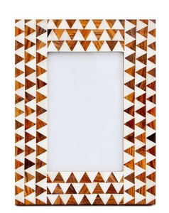 กรอบรูปไม้ทรงเรขาคณิตสุดหรูพร้อมลวดลายสามเหลี่ยมทำมือ สำหรับตกแต่งบ้านสมัยใหม่ ห้องนั่งเล่น และสำนักงาน - Product Image 1