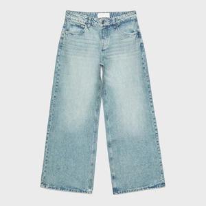 Pantalon large taille haute pour femme, coupe ajustée, style palazzo, léger en lin pour l'été - Product Image 1