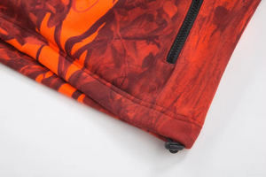Vestes de chasse respirantes pour l'hiver 2026, fabriquées avec les meilleurs matériaux, vêtements de chasse à étiquette privée pour hommes et femmes, motif rouge orange - Product Image 3