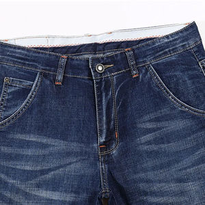 HAMIO SPORTS <b>Men's</b> Regular Fit <b>Stretch</b> Denim Jeans Button Detail Straight Low Waist Light Wash Quick Dry Soft Breathable Cotton - Product Image 6