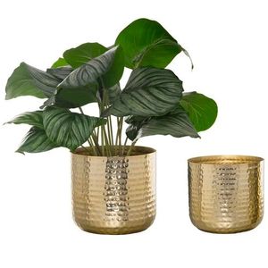 Jardinière en métal sur mesure, pot de fleurs décoratif, élégant récipient de jardin, fait main, pour l'intérieur et l'extérieur, accent botanique - Product Image 6