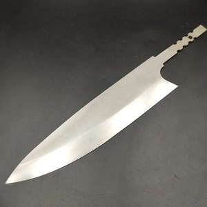 Hoja de Cuchillo de Acero Inoxidable de 9 Pulgadas con Borde Recto y Biselado, Grado DIY, 0.5 mm de Grosor, Hoja de Cuchillo de Chef para Cocina con Mango de Acero - Product Image 4