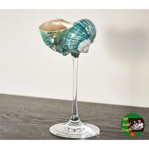 Handmade Shell Cocktail <b>Cups</b> for Coastal Wedding Decoration Nautical Event Styling and Ocean Inspired Tableware - Product Image 2
