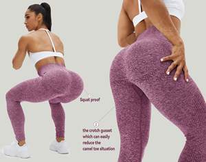 Leggings de yoga pour femmes, taille haute, extensibles, respirants, écologiques, séchage rapide, tissu doux, vêtements de sport, longueur intégrale, pour l'entraînement - Product Image 4