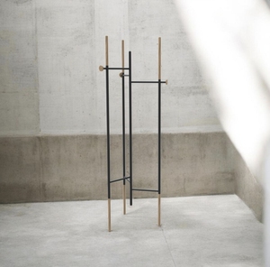 Modern Metal Standing Hanger Coat <b>Rack</b> for Living Room and Apartment - Product Image 4