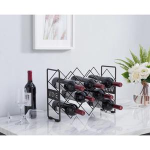 Unidad de Almacenamiento de Vino Multifuncional para Montar en la Pared con Estantes Flotantes de Madera, Organizador de Botellas de Vino de Estilo Industrial que Ahorra Espacio - Product Image 2