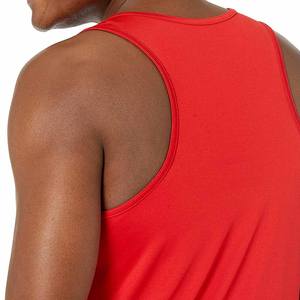 Men's 100% Cotton Tank Tops with 240g Fabric Weight High Quality Mens Undershirts 100% Cotton <b>Red</b> Tank Top Mens Vest Plus Size - Product Image 6