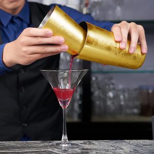 Juego de Coctelera Boston de Acero Inoxidable, 1 Pieza, Herramienta de Barman para Enfriar Bebidas, Cócteles, Mocktails, Mezclador de Jugos con Vaso Mezclador Dorado - Product Image 5