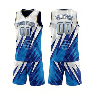 Camiseta de Baloncesto al Por Mayor de Alta Calidad, Talla Grande, 100% Poliéster, 180g, Secado Rápido, Transpirable, Cuello en V, Sin Mangas, Logotipo Personalizado - Product Image 2