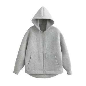 Customized High Quality Winter Men's Lightweight French Terry Hooded Sweatshirt Polyester/Cotton <b>Material</b> Breathable Windproof - Product Image 2