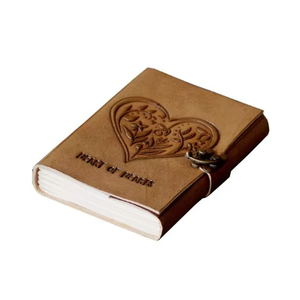 Cuaderno Artesanal con Grabado de Corazón, Tapa Blanda, Estilo Antiguo, Romántico, Vintage, con Papeles para Dibujo, Clásico, Religioso - Product Image 4