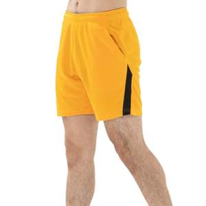 กางเกงกีฬาขาสั้นสีเหลืองแบบมีแผงตัดกันสำหรับผู้ชาย แห้งเร็ว เหมาะสำหรับออกกำลังกาย วิ่ง เทรนนิ่ง ชุดออกกำลังกาย แฟชั่น - Product Image 3