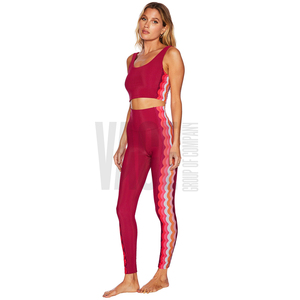 Yoga <b>Set</b> Manufacturer Seamless High Waist Leggings Crop Top 2 Piece Stretch Fitness <b>Gym</b> Workout Running Training - Product Image 5