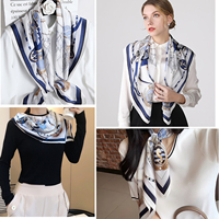 Écharpe pour femme en soie 100% de haute qualité, imprimé animal, décontractée, légère, élégante, mode estivale, personnalisable, multifonctionnelle