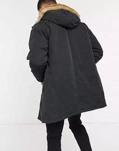 OEM Custom Men's <b>Parka</b> <b>Jackets</b> Fashionable Utility Hooded Cotton Padded Blank Wholesale Fashionable <b>Parkas</b> - Product Image 1