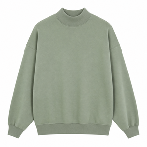 Sweat-shirt surdimensionné vert vif uni pour femme avec impression de lettres blanches « CUSTOM LOGO », manches longues, style décontracté, streetwear, vêtements de sport, OEM ODM - Product Image 4