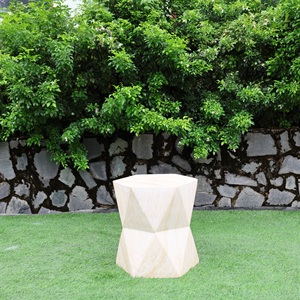 Mesa de Centro de Concreto Blanca, Mesa de Concreto de Diseño Moderno para Interiores y Exteriores, Mueble de Lujo con Superficie Impermeable - Product Image 4