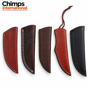 Étui universel en cuir pour couteau avec clip ceinture, gaufré |   Couvre-outils d'extérieur : plusieurs designs, couleurs et tailles - Product Image 6