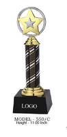 Trophée de football en cristal gravé au laser, personnalisé, imprimé UV, écologique, pour club de football, champion sportif, Small Bridge