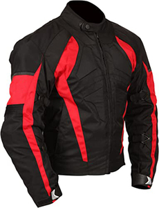 Men's Black Red <b>Motorcycle</b> <b>Jacket</b> Full Sleeve Windproof All Seasons Racing Wear - Product Image 3