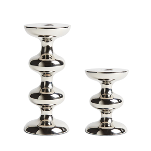 Nouveauté : vente en gros de porte-bougie pour la décoration intérieure, finition argentée, porte-bougie en aluminium coulé, fait main, personnalisé - Product Image 3