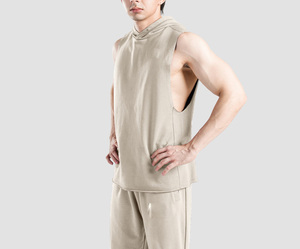 Camiseta Deportiva sin Mangas con Capucha para Hombre, Camiseta Deportiva para Gimnasio, Fitness y Entrenamiento, Camiseta sin Mangas para Hombre - Product Image 2