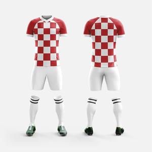 Conjuntos de Uniformes de Fútbol Top Ten 2026, Conjunto de Camiseta y Pantalones Cortos Personalizables, Ropa Deportiva al por Mayor, Sublimación, Transpirable, Secado Rápido, 100% - Product Image 1