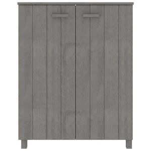 Scarpiera grigio chiaro HAMAR in legno massello pino 33.5 scarpiera "x 15.7" x 42.5 "eleganti scarpiere - Product Image 3