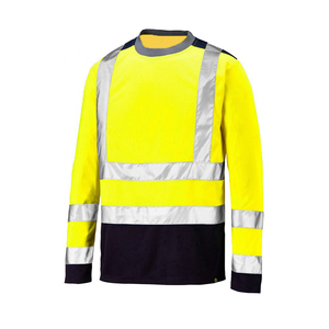 Camisetas Reflectantes de Trabajo para Hombre, Camisetas de Seguridad de Alta Visibilidad, Transpirables, Ligeras, con Logotipo Personalizado, Venta al Por Mayor de Fábrica OEM - Product Image 6