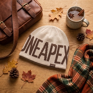 Bonnet pour homme ONEAPEX, bonnet en tricot à revers, bonnet d'hiver unisexe, bonnet streetwear, logo personnalisé, vente en gros, accessoire de mode - Product Image 3