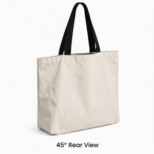 Sac fourre-tout en toile personnalisé avec logo, grand sac de shopping avec poignées et fermeture éclair pour usage quotidien, extérieur et vente au détail - Product Image 5