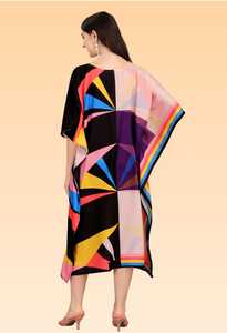 Women’s Elegant <b>Kaftan</b> Dress – Loose Fit Printed Beach <b>Kaftan</b> for Summer collection. - Product Image 4