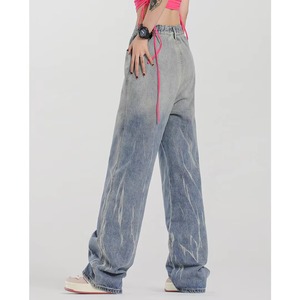 Jeans de Mezclilla para Hombre, Corte Holgado y Recto, Lavado, Desgastado, Estilo Casual para Invierno y Primavera, Personalizados, Nueva Moda, Venta al Por Mayor OEM - Product Image 2