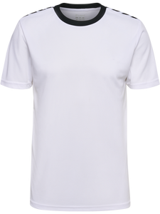 Men's <b>White</b> Sport T-Shirt With Black Geometric Print And Black Shorts Set Quick Dry Knitted Polyester Summer Gym Wear - Product Image 4