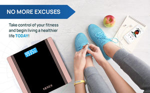 เครื่องชั่งดิจิตอลแบบพกพา จอ LCD จากโรงงานผู้ผลิตที่เชื่อถือได้ รับน้ำหนักได้ 180 กก. ความแม่นยำ 100 กรัม ดีไซน์สีโรสโกลด์ ใช้แบตเตอรี่ - Product Image 4