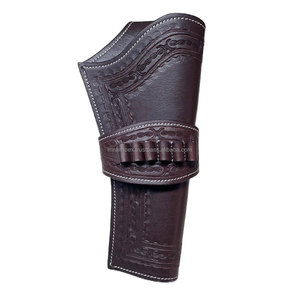 Высококачественная кожаная кобура ручной работы в западном стиле для револьверов 6-кратные увеличительные патроны для безопасности - Product Image 5