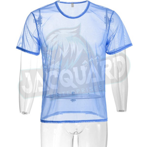 เสื้อยืดคอกลมตาข่ายทรงทันสมัย แห้งเร็ว สวมใส่สบาย เหมาะสำหรับเล่นกีฬา ผลิตในประเทศปากีสถาน - Product Image 5