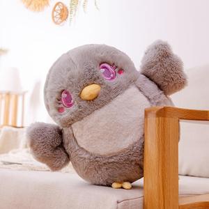 Jouets en peluche mignons en forme d'animaux, jouets d'oiseaux de dessin animé en coton PP, décoration de la maison, cadeaux pour enfants - Product Image 3