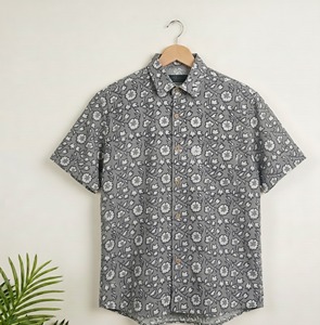 Mens Casual Hand Block Print <b>Shirt</b> Cotton Fabric Soft Comfortable Summer Wear Wholesale <b>Shirts</b> - Product Image 5