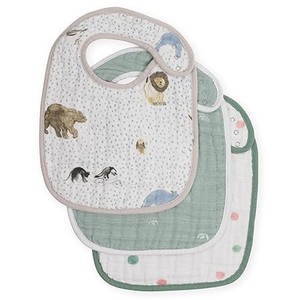 Bavoirs d'alimentation bio 95% bambou 5% élasthanne, ajustement confortable - Product Image 1
