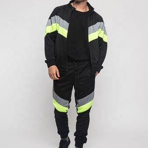 Conjunto deportivo para hombre, para correr, con cremallera completa en las mangas, bolsillos laterales, transpirable, para otoño. - Product Image 5