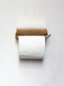 Porte-papier toilette décoratif de luxe en fer, organisateur de salle de bain mural, support élégant et durable - Product Image 5