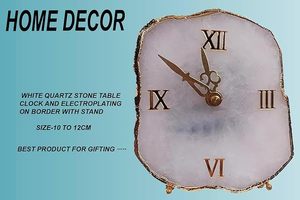 Horloge murale de luxe en résine artisanale, moderne, étanche, surdimensionnée, avec veilleuse, mécanique, pour Pâques, mariage, retraite, Ramadan, maison - Product Image 2