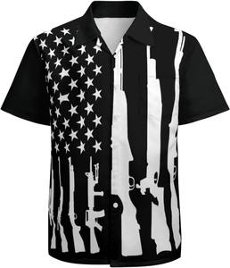 Camisa de hombre con cuello abierto, manga corta, estampado tropical hawaiano, informal, con botones, para playa, verano, colorida, top de verano para hombre - Product Image 2