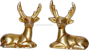 Sculpture en métal en forme de cerf, statue décorative, figurine de cerf moderne pour la décoration de la maison, du salon, du bureau, de la table et des étagères - Product Image 5