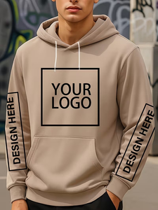 Men's Hooded Pullover Fleece 100% Cotton Oversized Eco-Friendly Breathable 500g Distressed Gothic Hoodie manufactures Bangladesh - Product Image 3