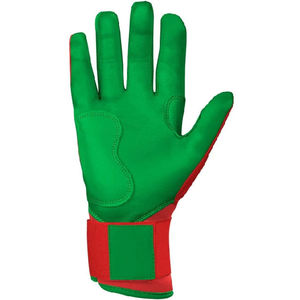 Gants de frappe de baseball professionnels personnalisés rouge-vert Five B, fabricant OEM, gants en cuir de qualité supérieure pour joueurs adultes et jeunes. - Product Image 6