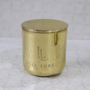 Custom Logo Luxury Candle Container Antique Candle Vessels <b>Empty</b> <b>Jars</b> for Candle Making Brass Copper Customized <b>Jars</b> with Lids - Product Image 1