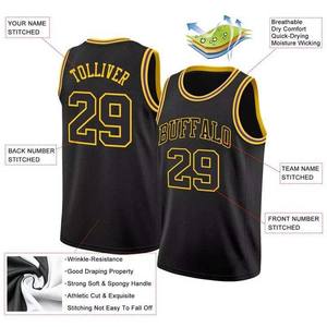 Camisetas de Baloncesto Deportivas con Diseño Sublimado, 100% Poliéster, Transpirables, con Malla, Impresión Personalizada, Antibacterianas y que Absorben la Humedad - Product Image 5