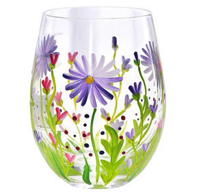 Verres à vin en <span class=keywords><strong>verre</strong></span> peints à la main pour la maison et les bars, avec des designs frais et uniques, et <span class=keywords><strong>un</strong></span> style personnel - Product Image 1